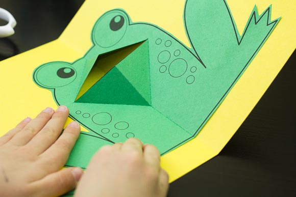 Easy Pop-Up Frog - Art For Kids Hub