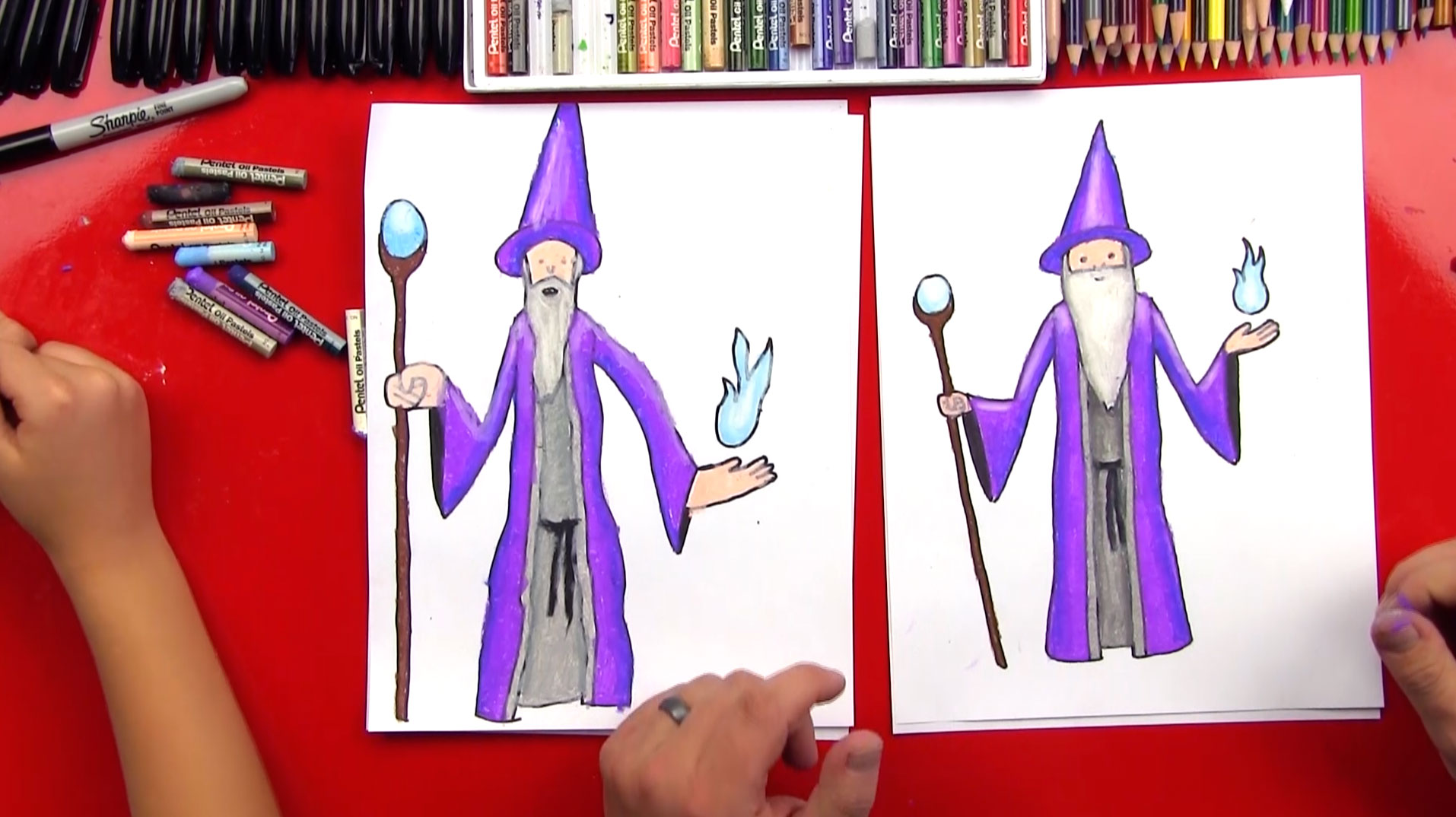 How To Draw A Wizard - Art for Kids Hub