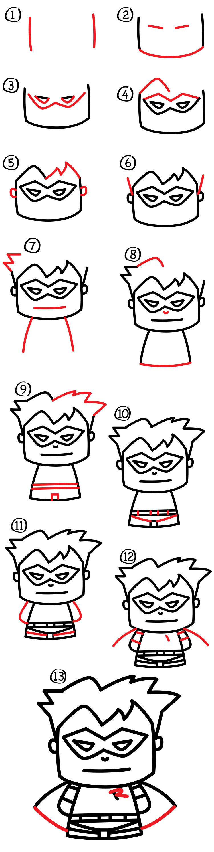 How To Draw Cartoon Robin Art For Kids Hub Images And - Vrogue.co