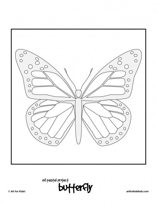 Oil Pastel Art Project - Monarch Butterfly - Art For Kids Hub