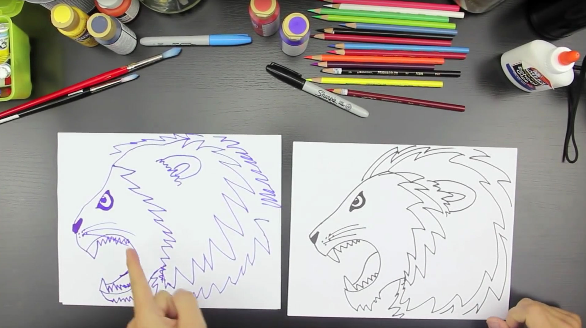 How To Draw A Lion Art For Kids Hub Lion Art Art For Kids Hub | Images ...