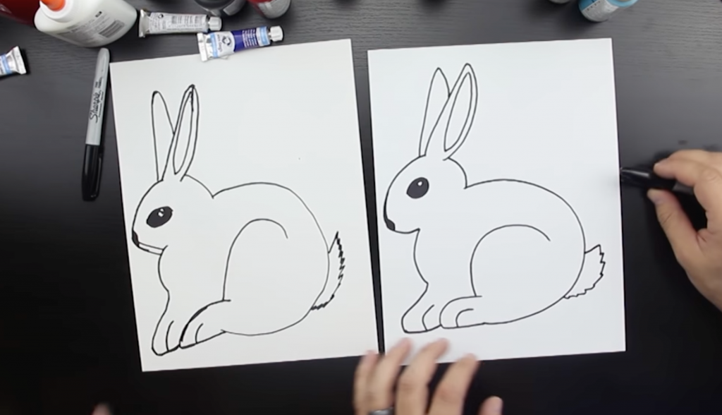 Rabbit Line Drawing Stock Illustrations – 18,269 Rabbit Line Drawing Stock  Illustrations, Vectors & Clipart - Dreamstime
