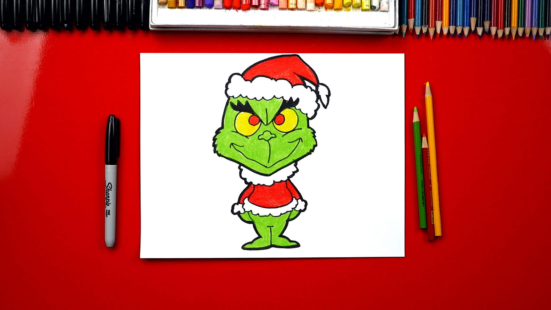 Featured image of post Grinch Cartoon Drawing Easy - We&#039;ve drawn him before, but this time we&#039;re drawing his entire body and coloring him.