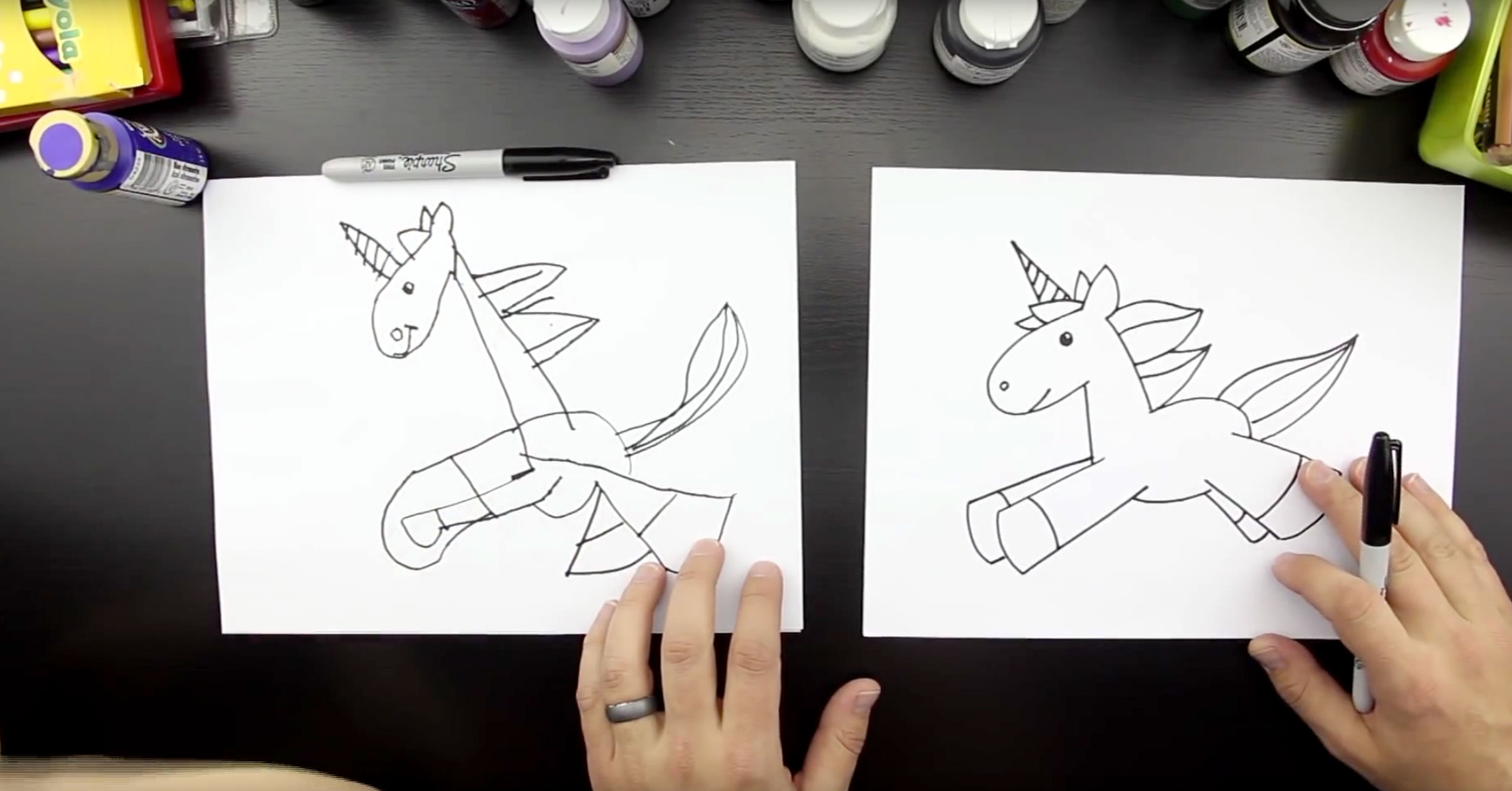 How to draw a Unicorn Art for Kids Hub