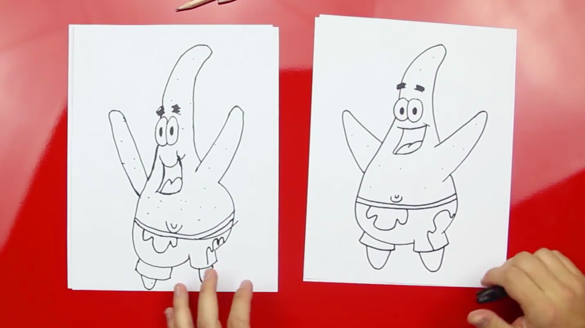 How To Draw Patrick From Spongebob - Art For Kids Hub