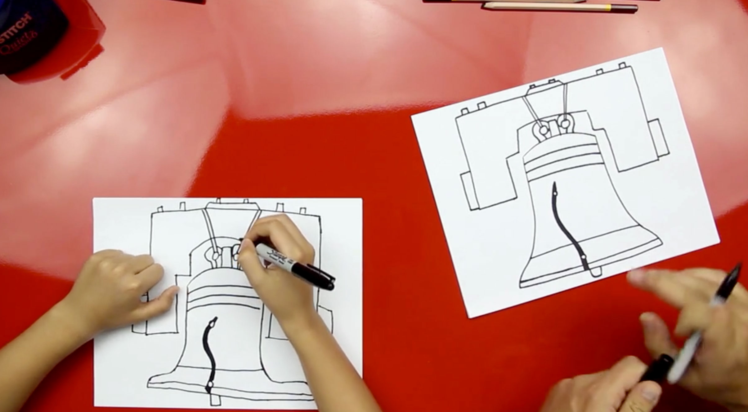 How To Draw The Liberty Bell Art For Kids Hub