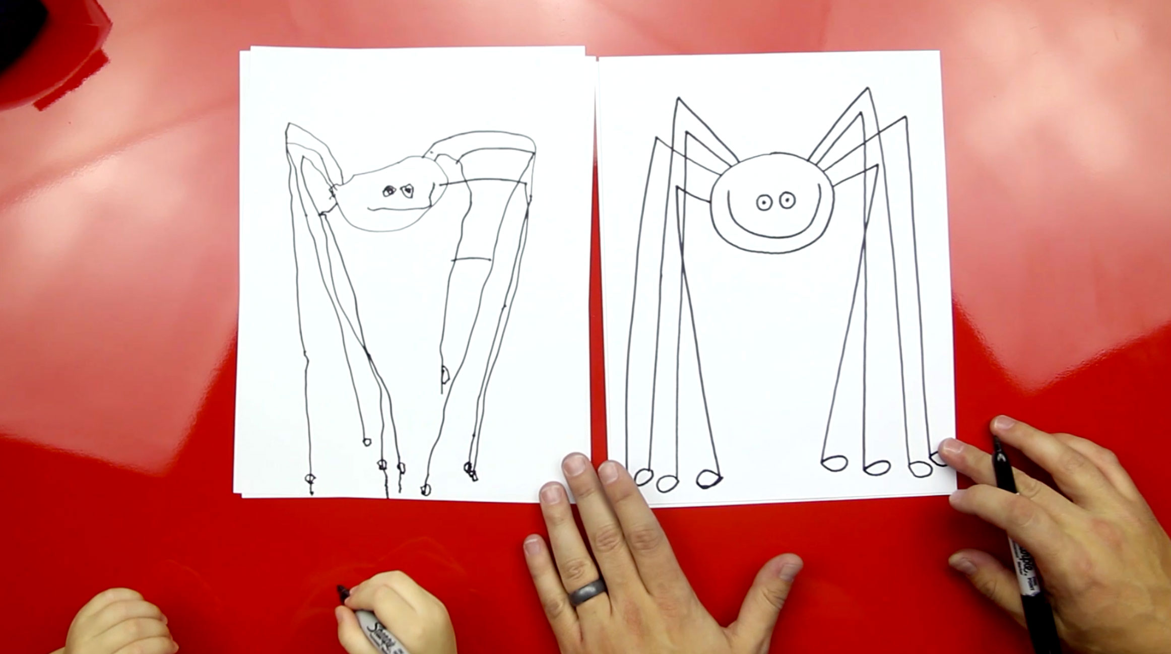 How to Draw Mommy Long Legs Spider
