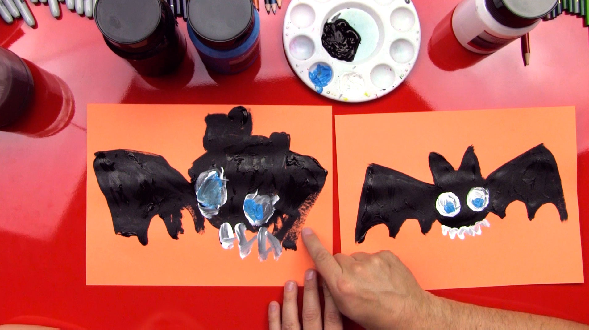 How to paint a bat halloween | ann's blog