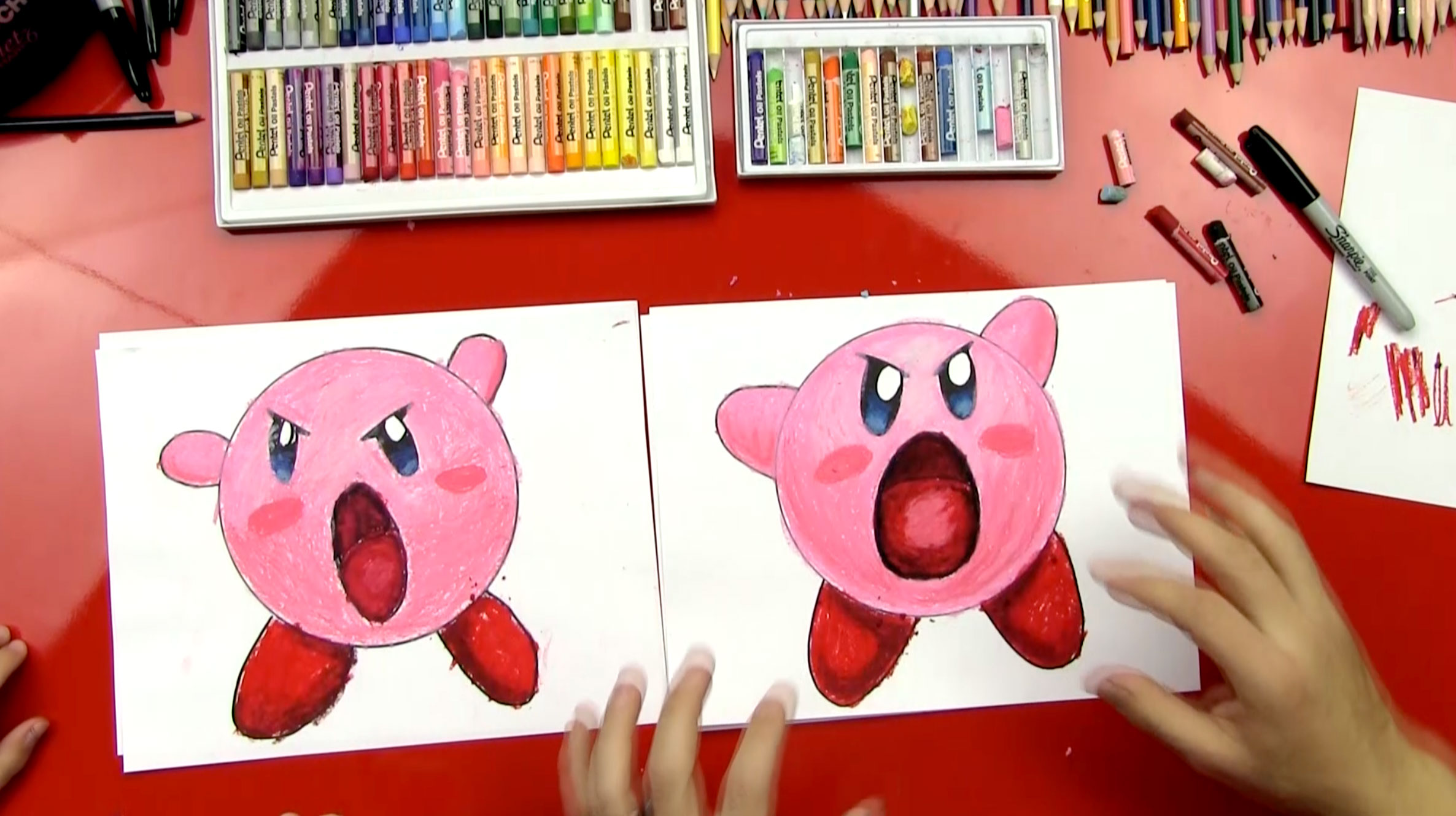 How To Draw Kirby Art For Kids Hub