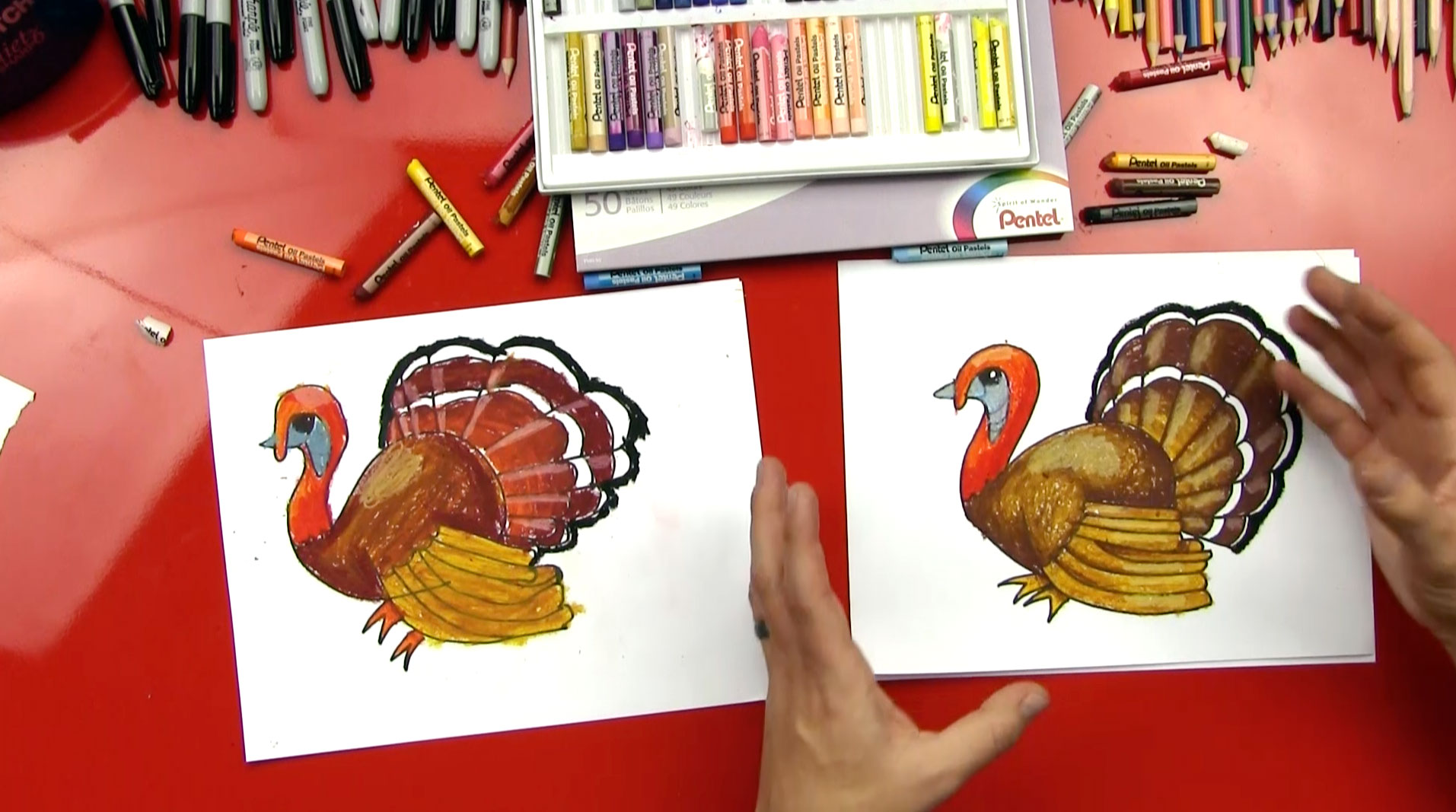 realistic turkey drawings