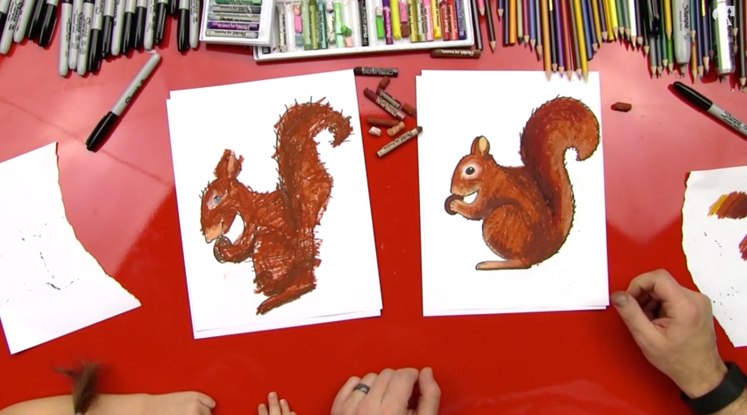How To Draw A Squirrel + SYA - Art For Kids Hub