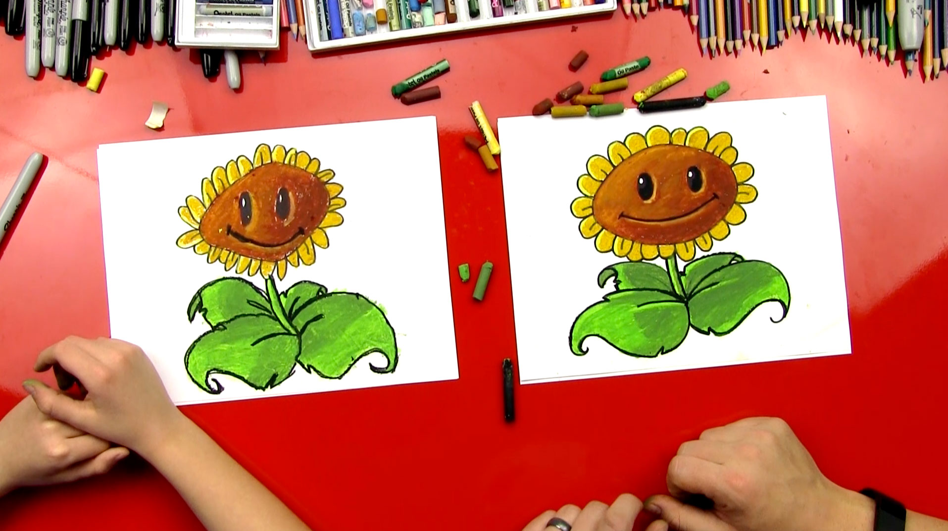 How To Draw A Sunflower - Art For Kids Hub