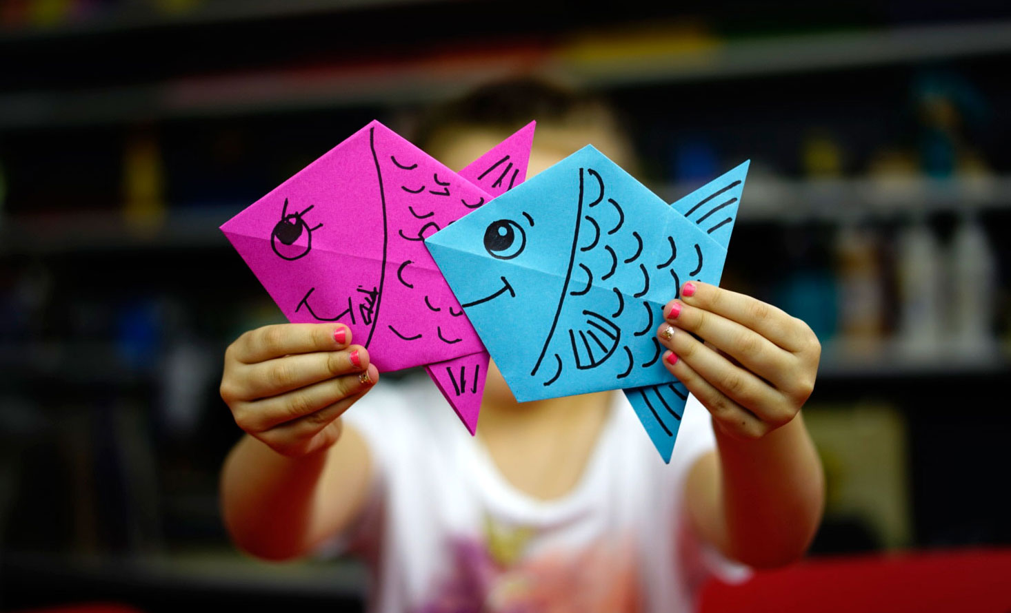 Super Simple Origami Fish - Origami for Kids YT VIDEO 