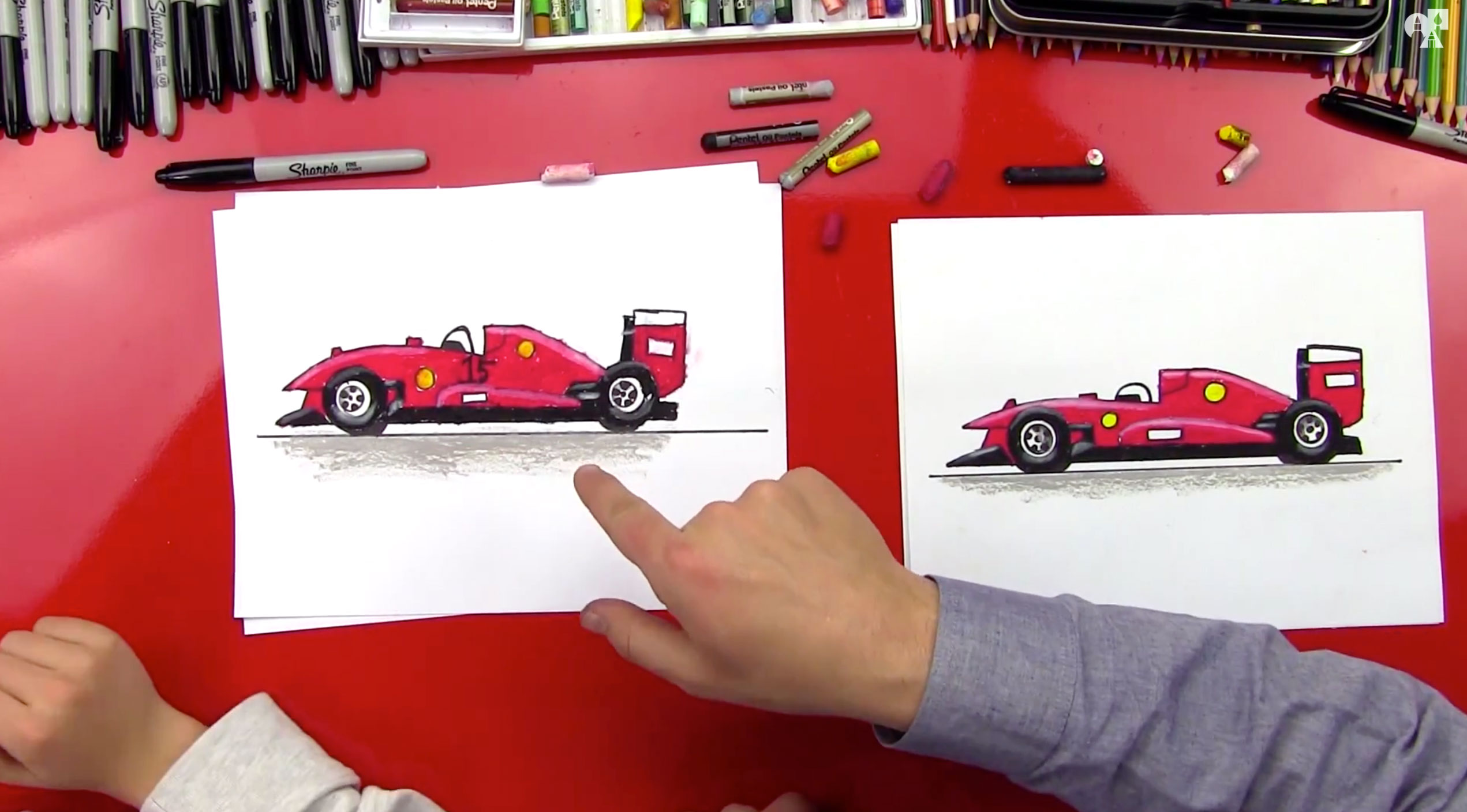 race car drawings for kids