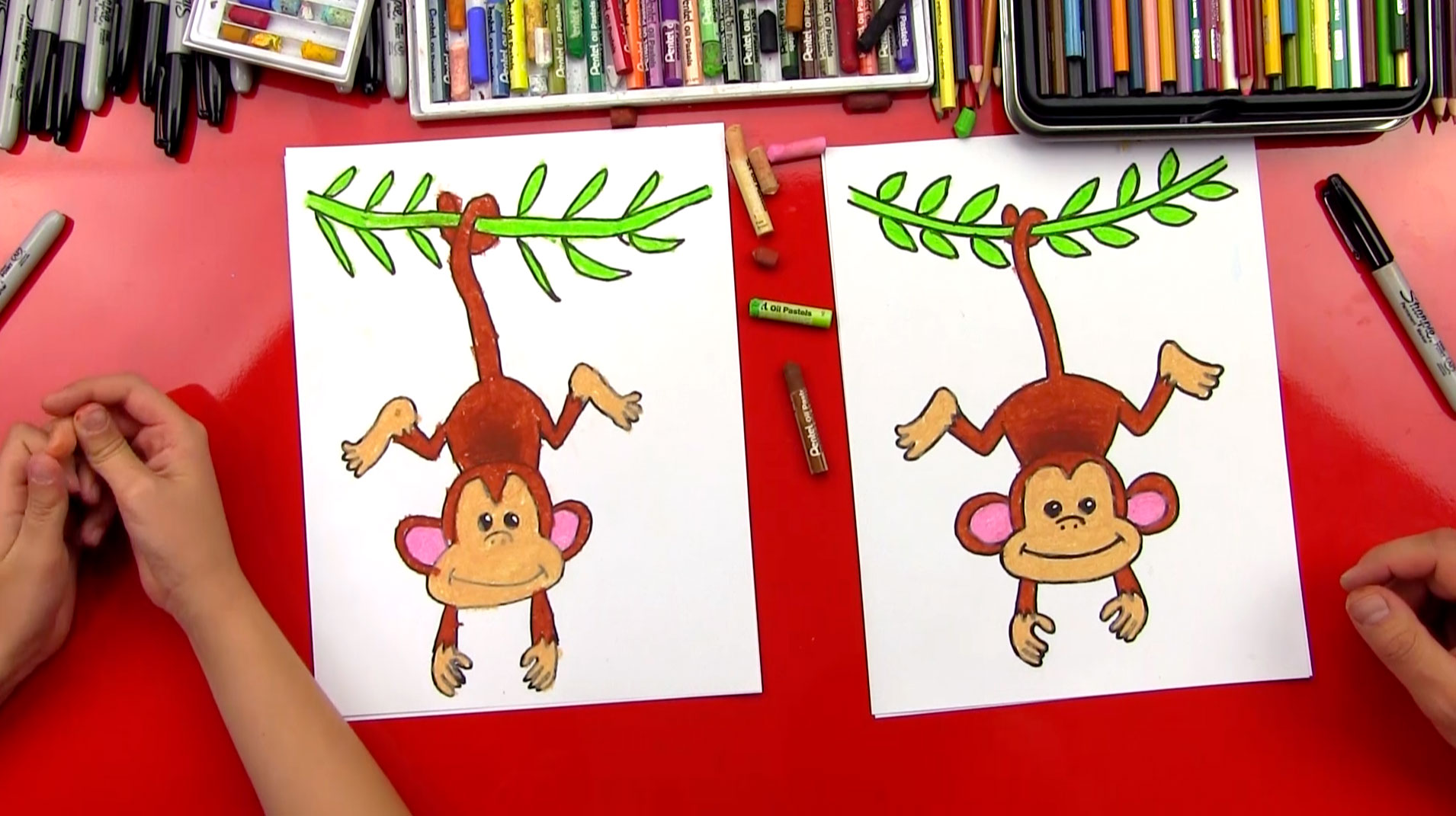 How To Draw A Monkey Art For Kids Hub