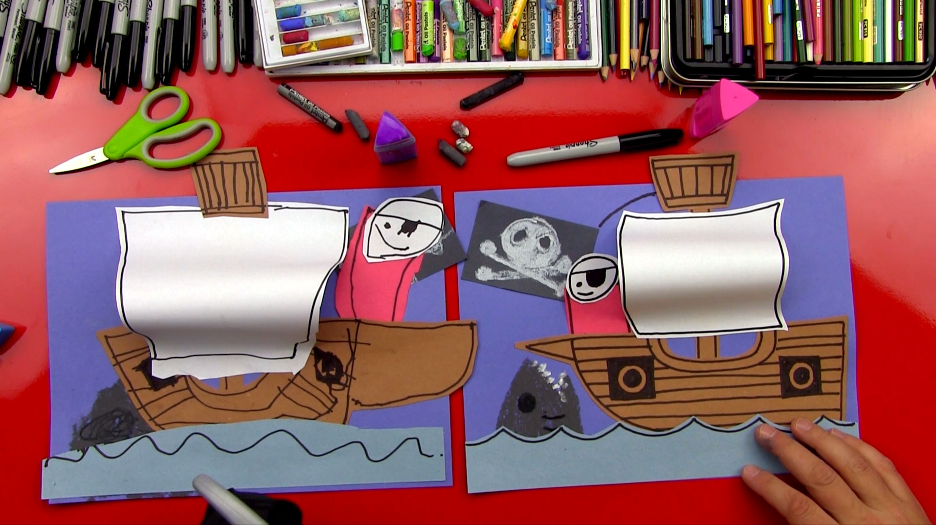 How To Draw A Pirate Ship - Art For Kids Hub