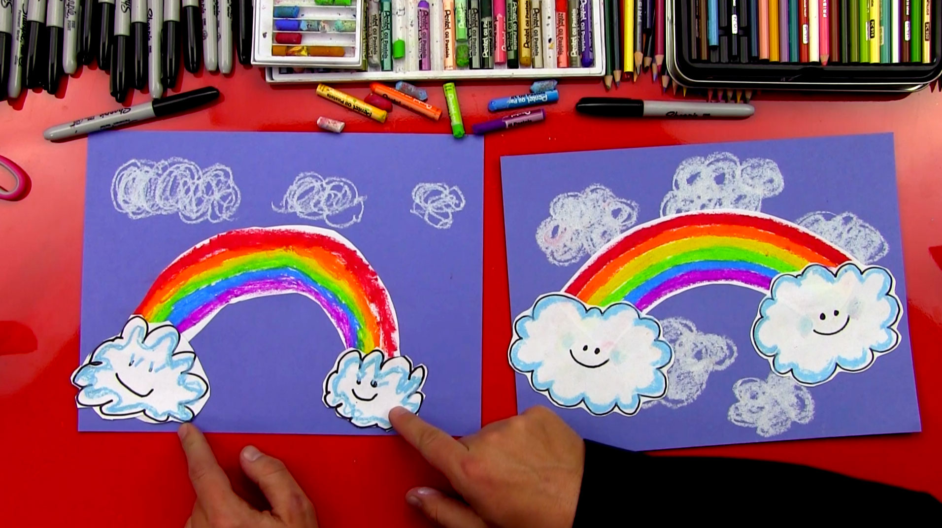 Rainbow Drawing Activity for Exploring Lines  FREE Printable  Friends Art  Lab