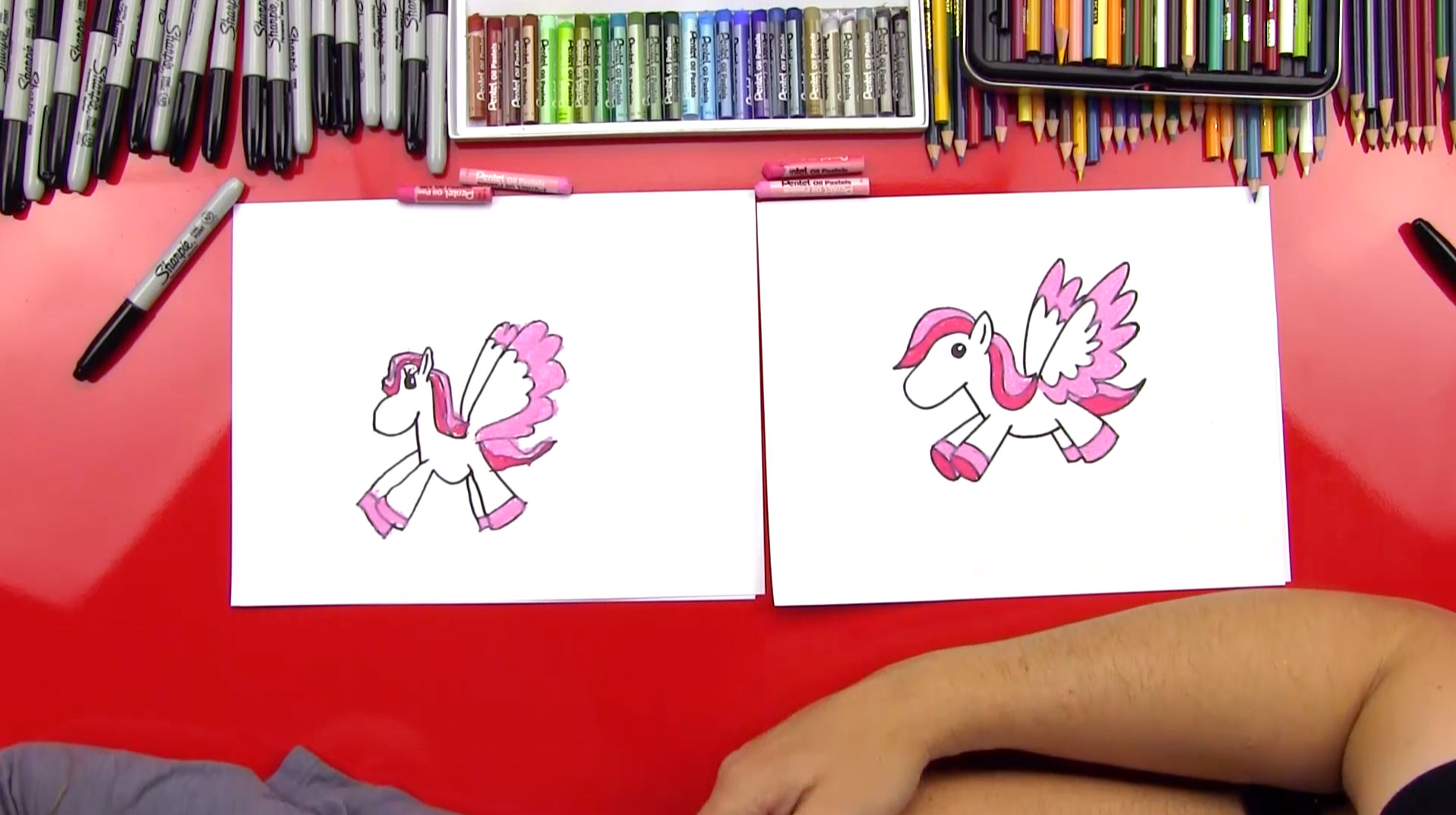 How To Draw A Cartoon Pegasus - Art For Kids Hub