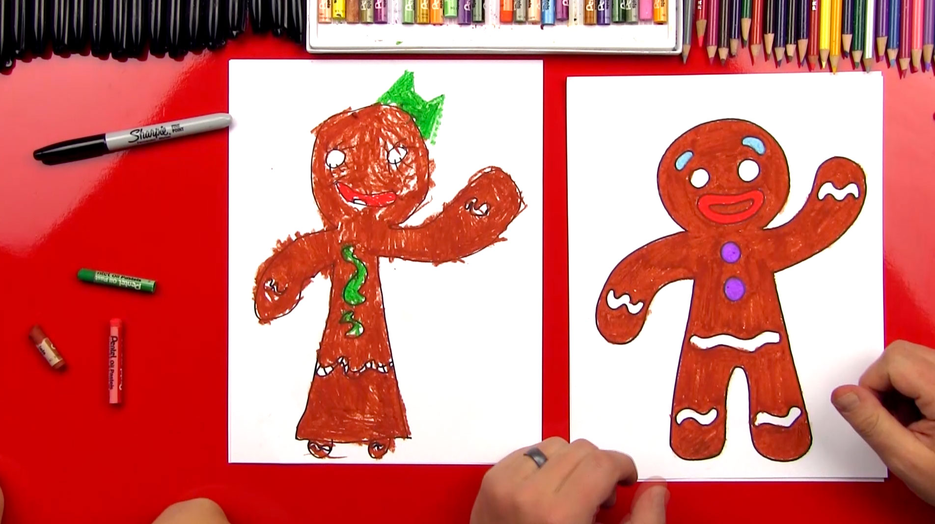 Featured image of post How To Draw A Gingerbread Man Easy Step By Step : Start out using a light.