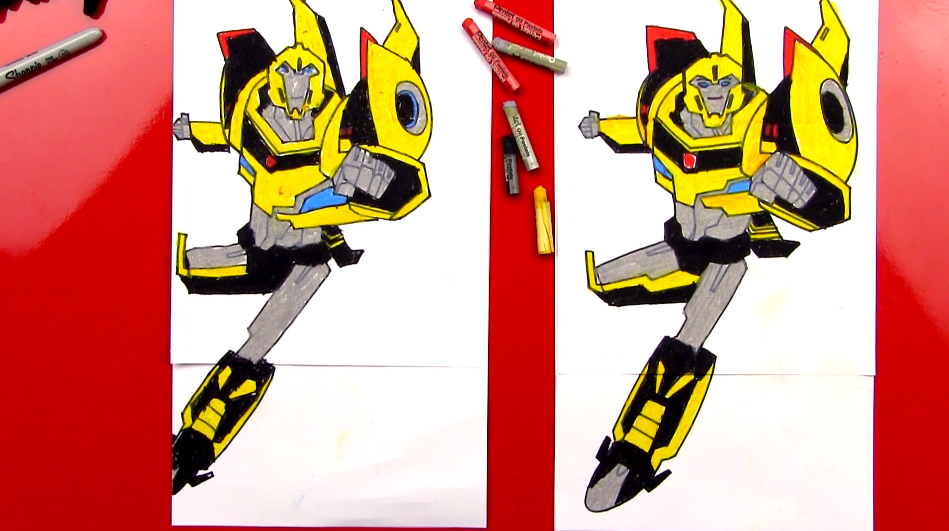 How To Draw Bumblebee Transformer Art For Kids Hub