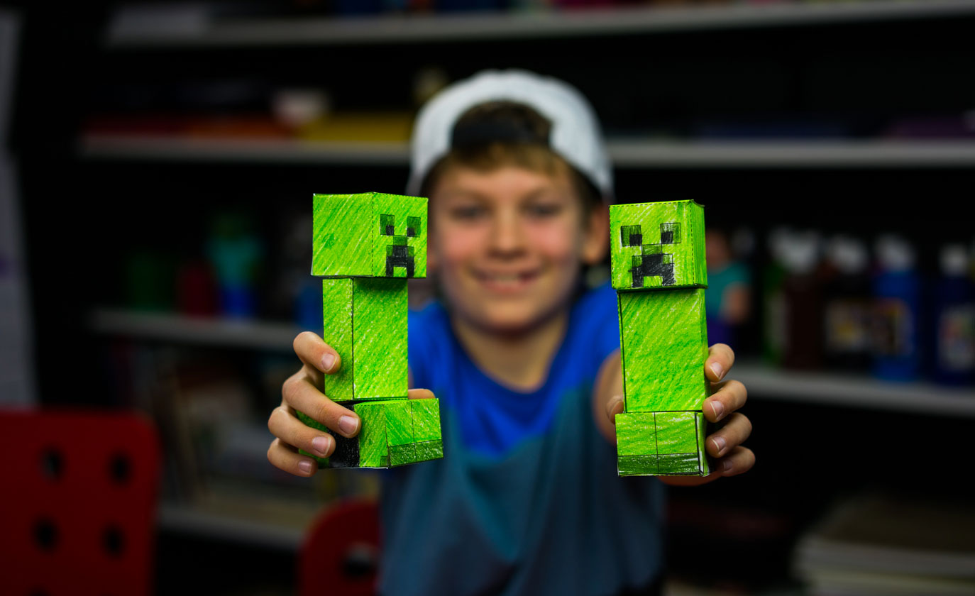 Free papercraft template: Baby Creeper from Minecraft :) : r/papercraft