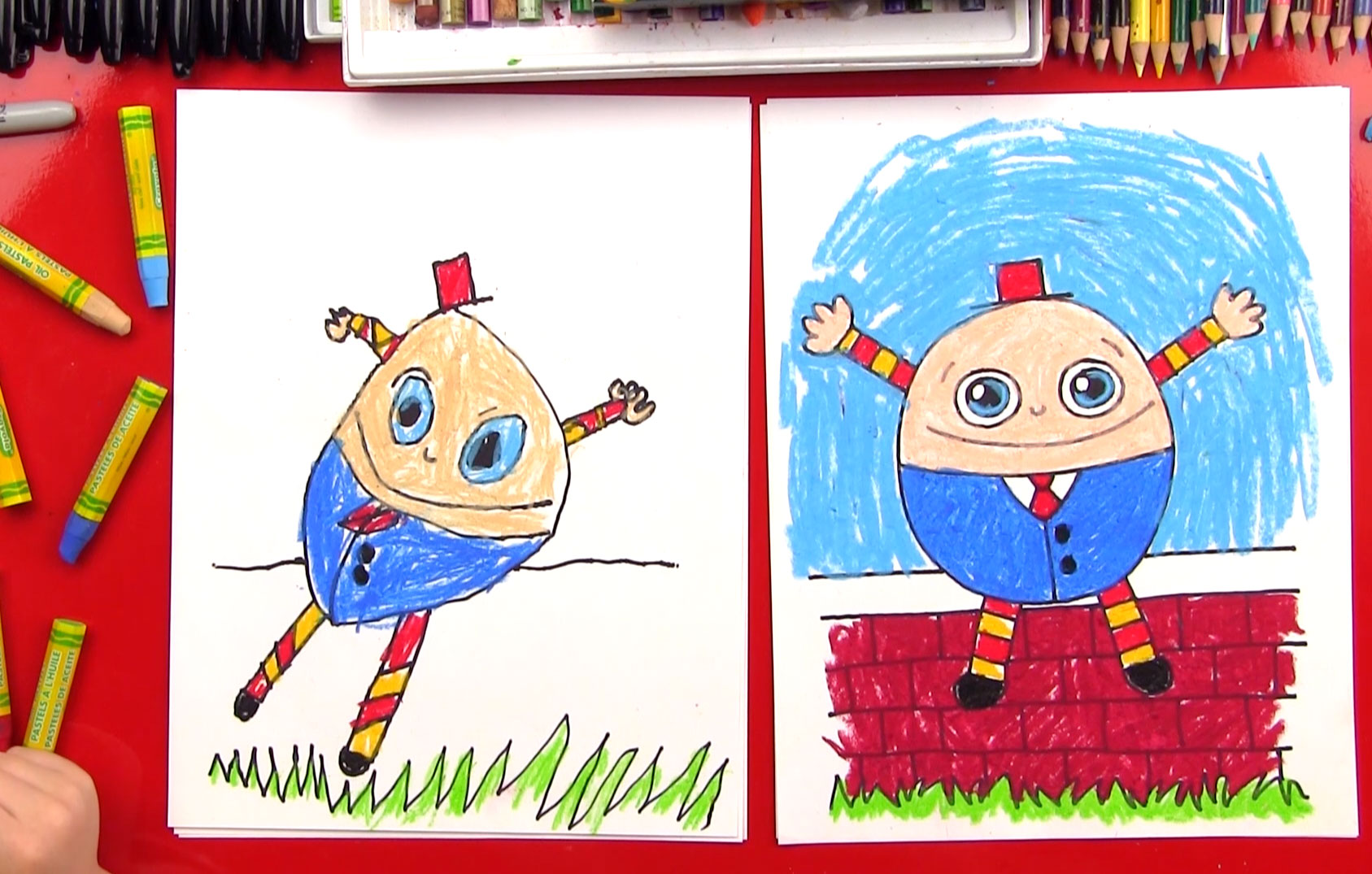 How To Draw Humpty Dumpty Art For Kids Hub