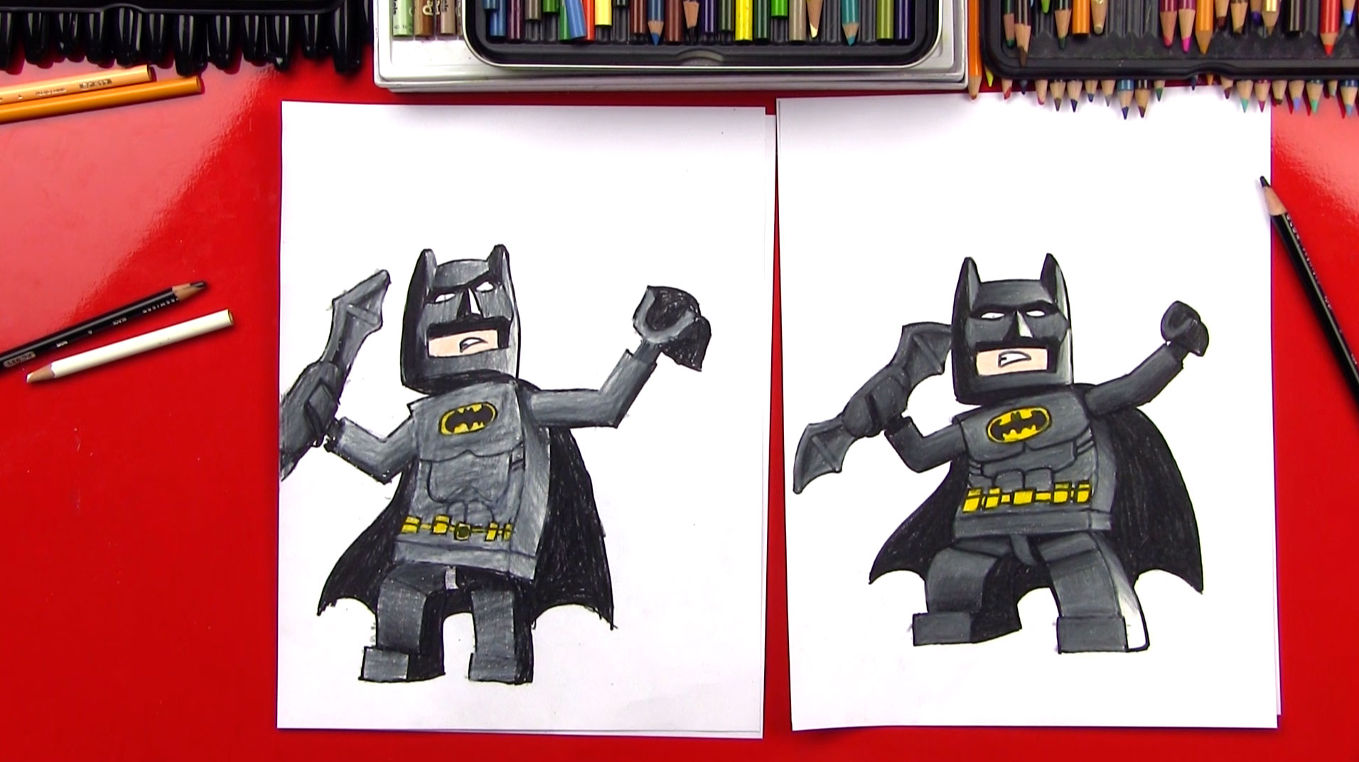 How To Draw Lego Batman + SYA Art For Kids Hub