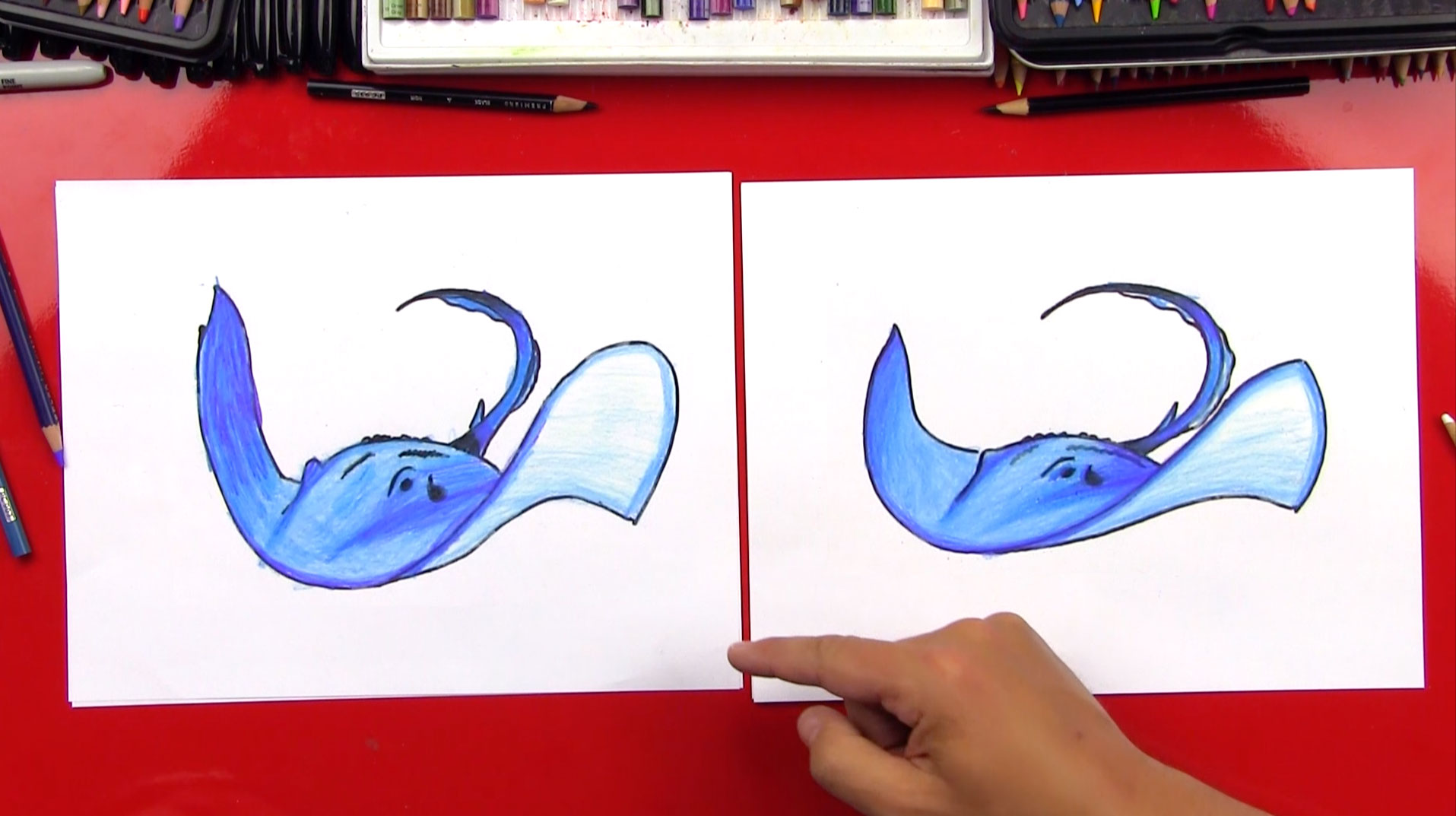 How To Draw A Stingray - Art For Kids Hub