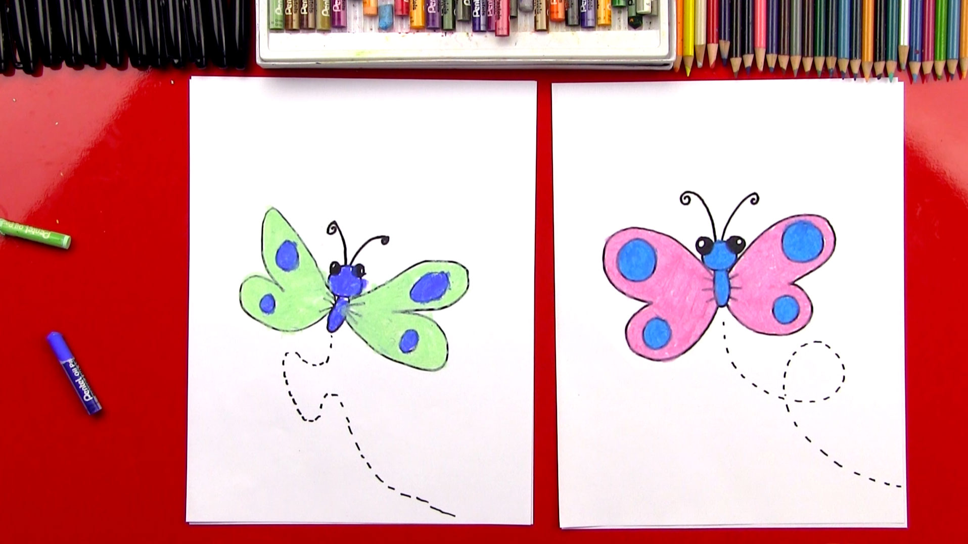 How To Draw A Cartoon Butterfly - Art For Kids Hub --saigonsouth.com.vn