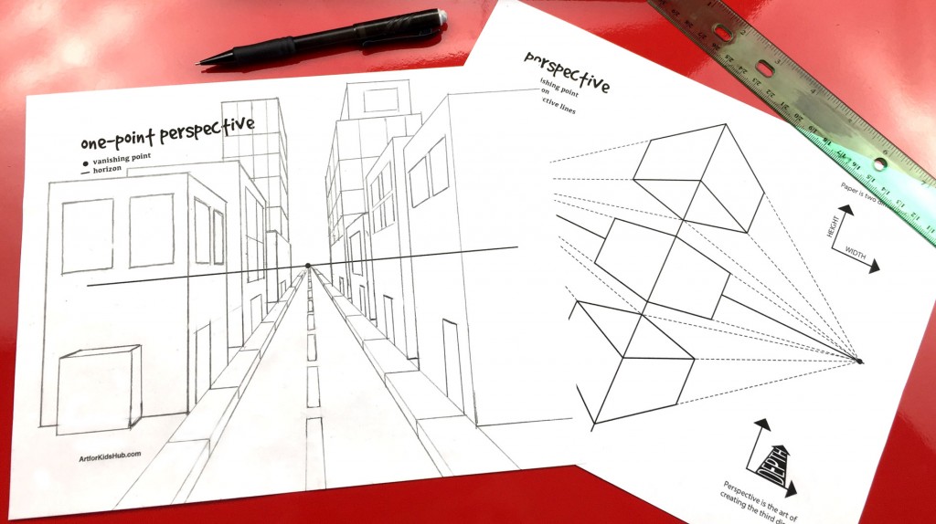 How to draw one point perspective » Make a Mark Studios