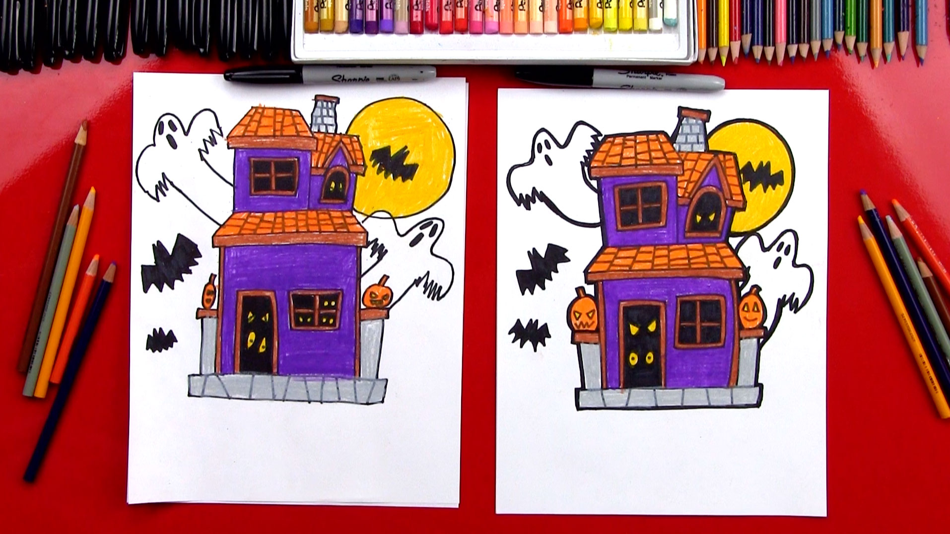 Download How To Draw A Haunted House - Art For Kids Hub