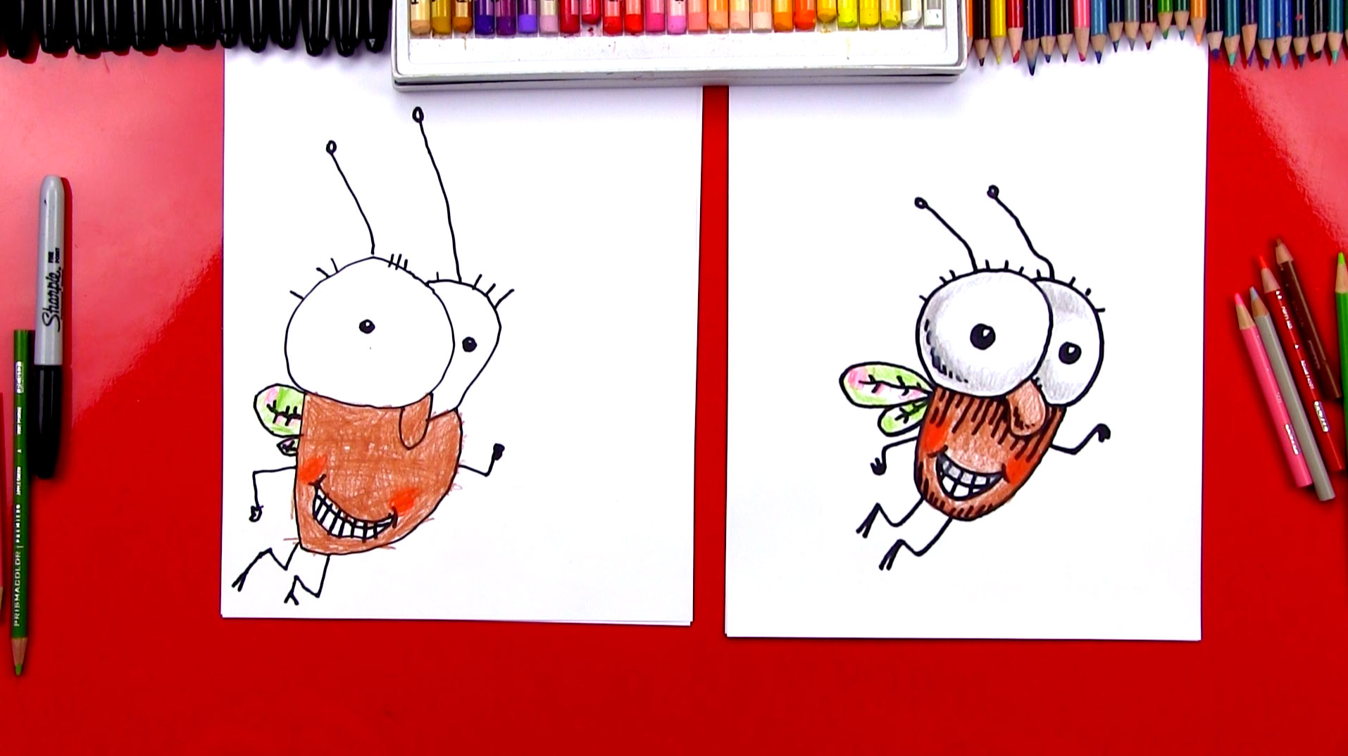 How To Draw Fly Guy Art For Kids Hub