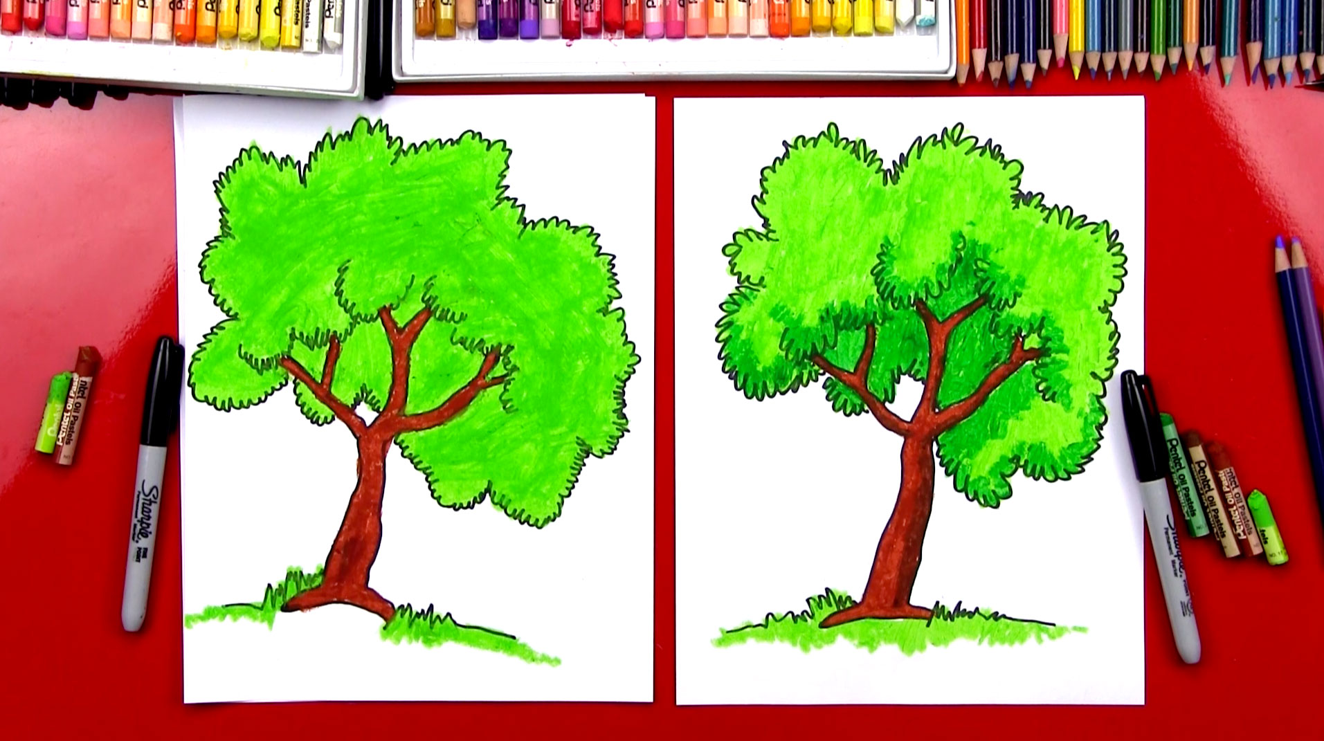 A Simple Tree for Kids to Draw – The Kids Niche-saigonsouth.com.vn