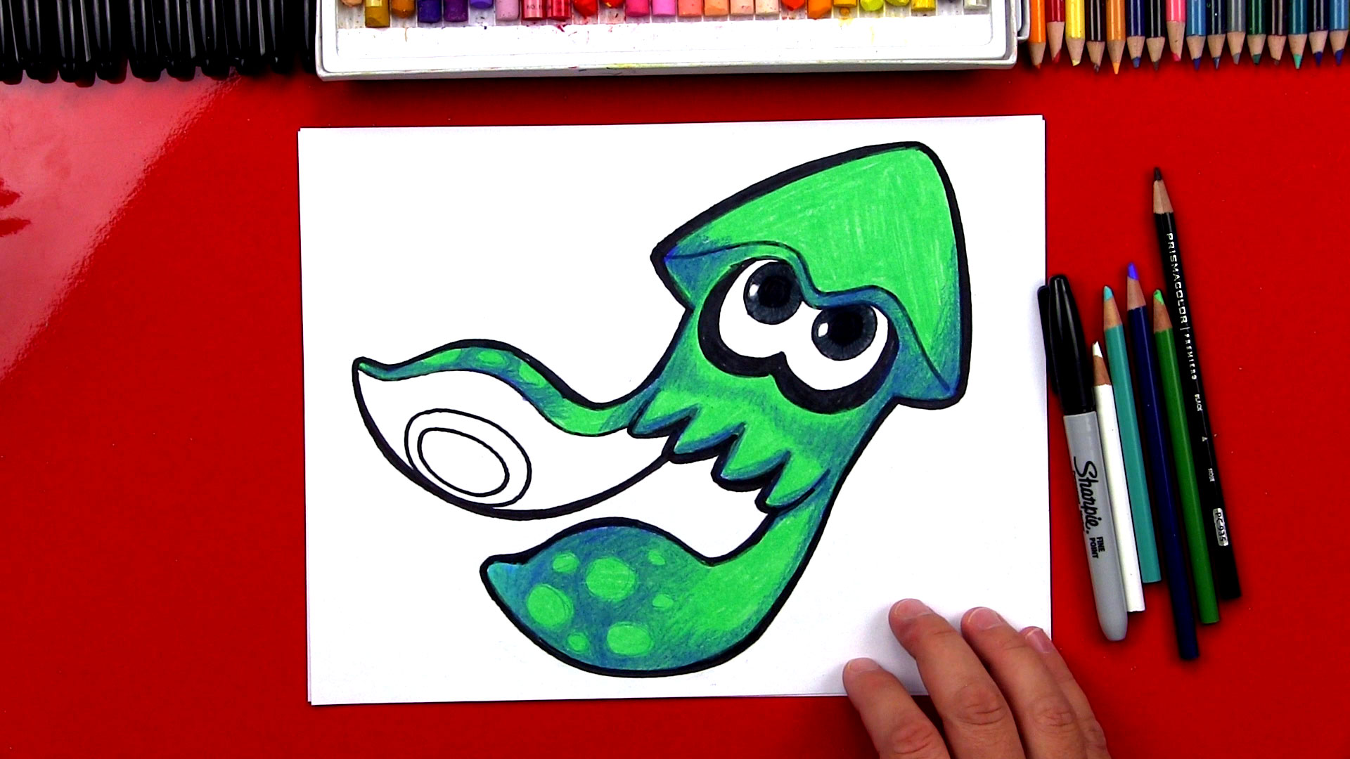 How To Draw Splatoon Inkling Squid - Art For Kids Hub