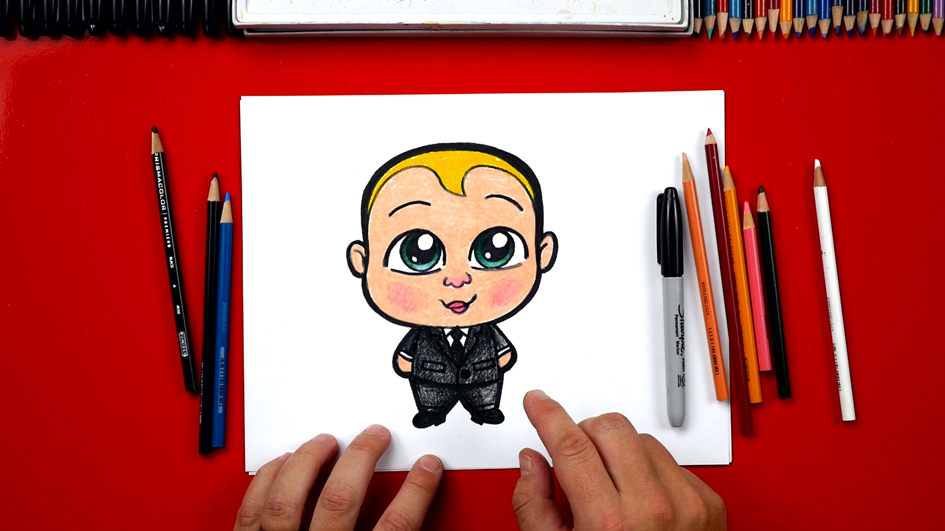 How To Draw Boss Baby - Art For Kids Hub