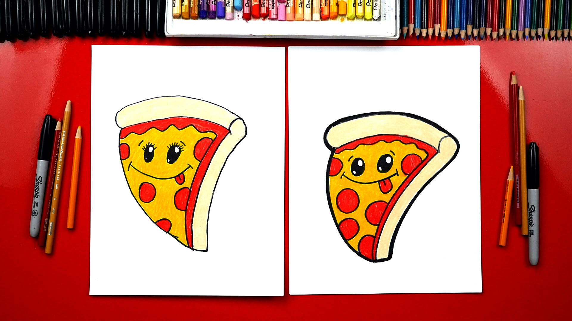 How To Draw A Funny Pizza Artist Spotlight Art For Kids Hub