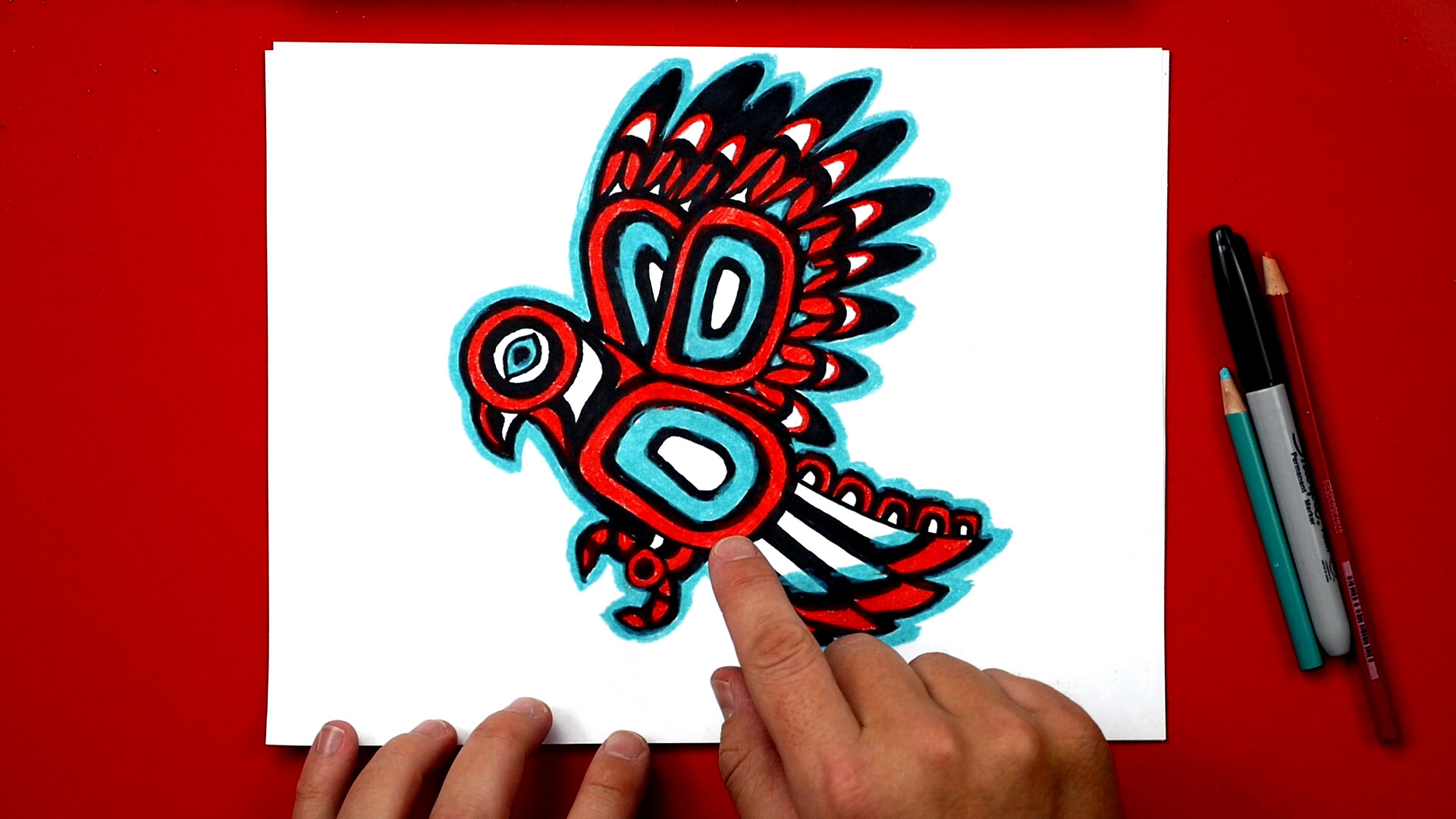 How To Draw A Native American Inspired Bird Art For Kids Hub