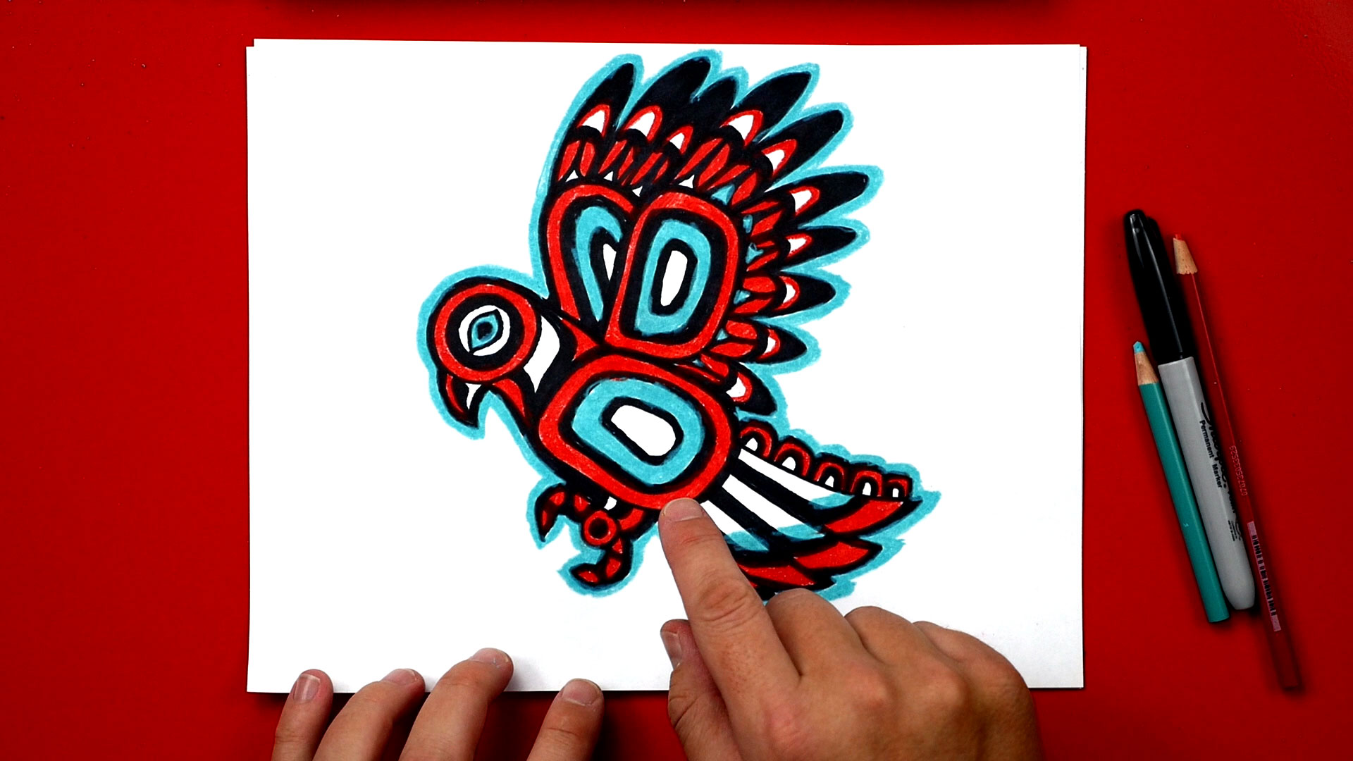 how-to-draw-a-native-american-inspired-bird-art-for-kids-hub