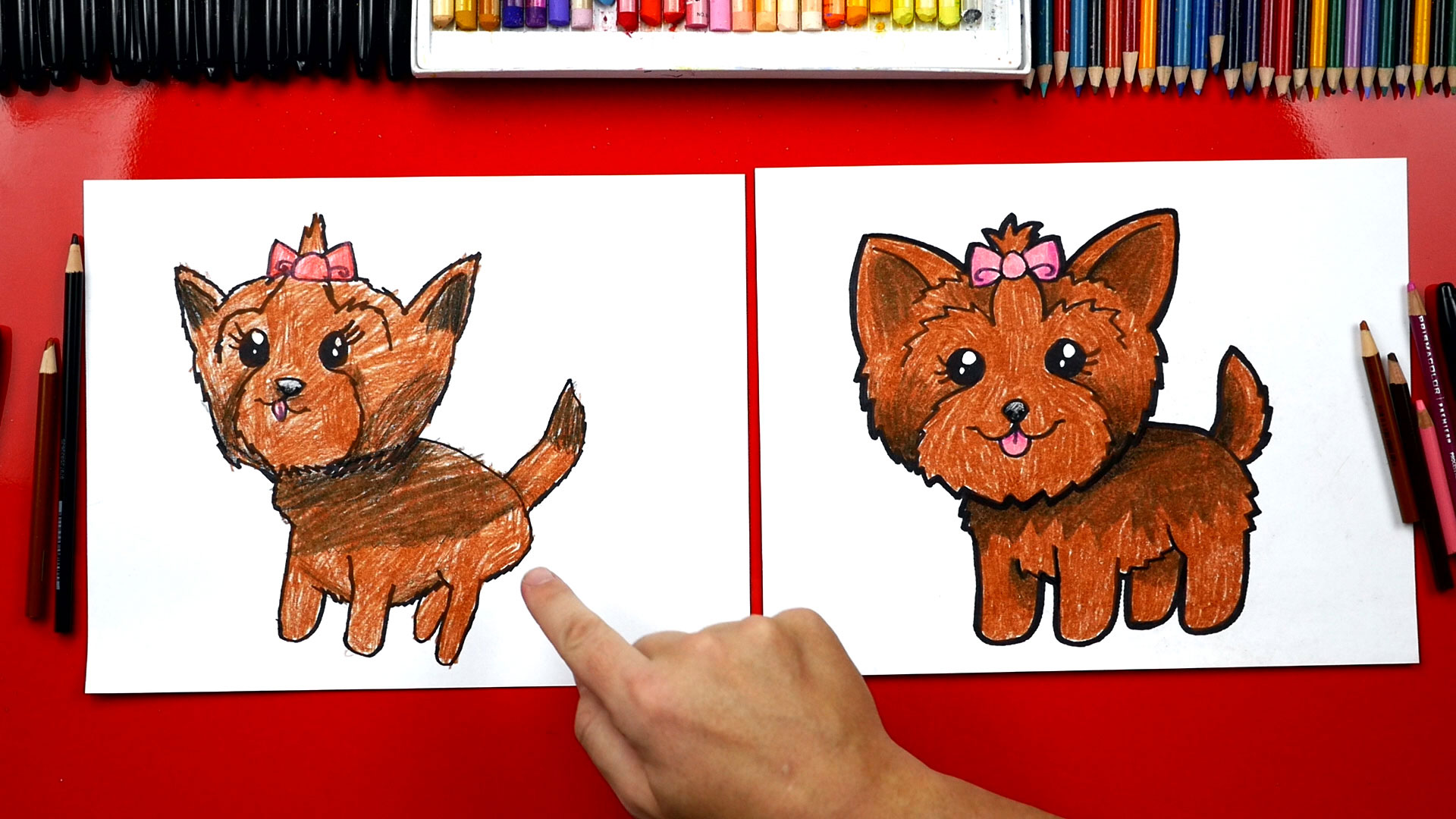 How To Draw A Yorkie - Art For Kids Hub
