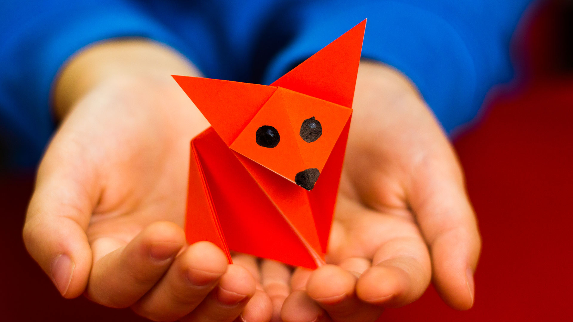 origami step by step fox
