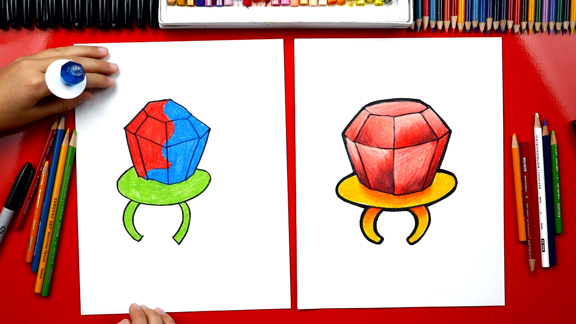 rijkdom botsing dubbele How To Draw A Ring Pop - Art For Kids Hub -