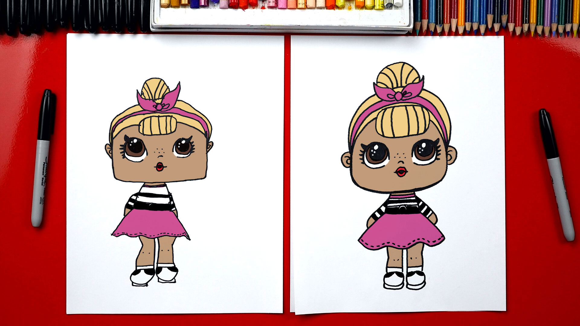 How To Draw An L.O.L. Surprise Doll Art For Kids Hub