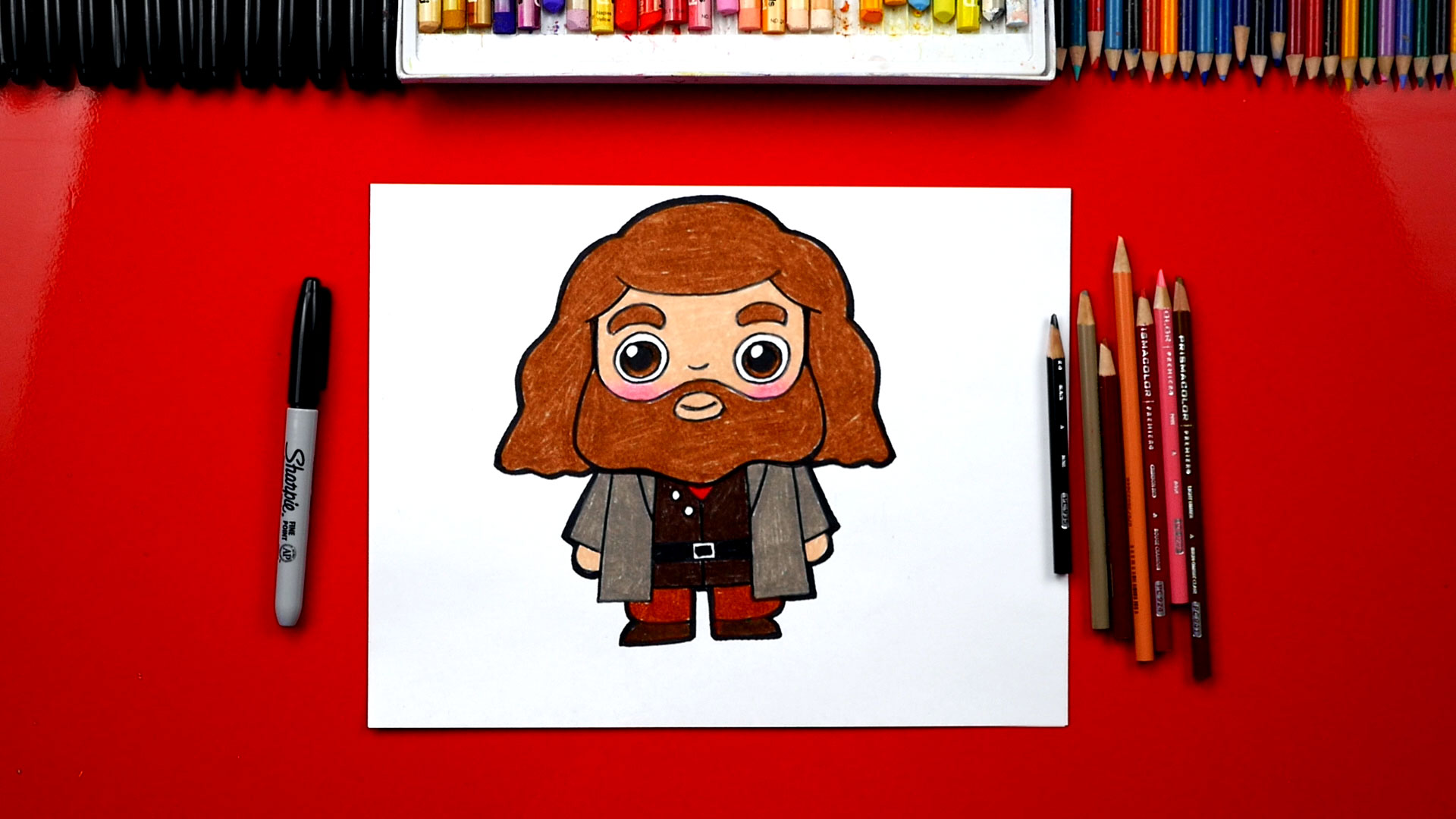How To Draw Hagrid From Harry Potter - Art For Kids Hub
