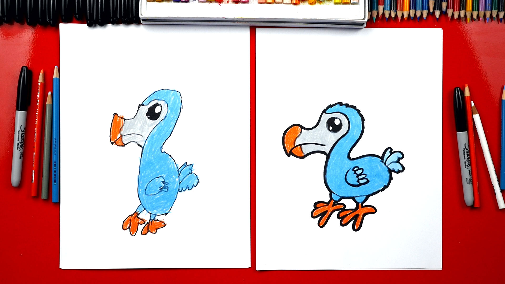How To Draw A Dodo Bird Art For Kids Hub