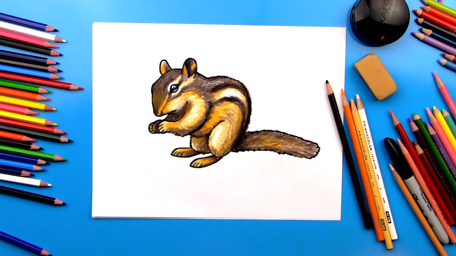 How To Draw A Realistic Chipmunk Art For Kids Hub