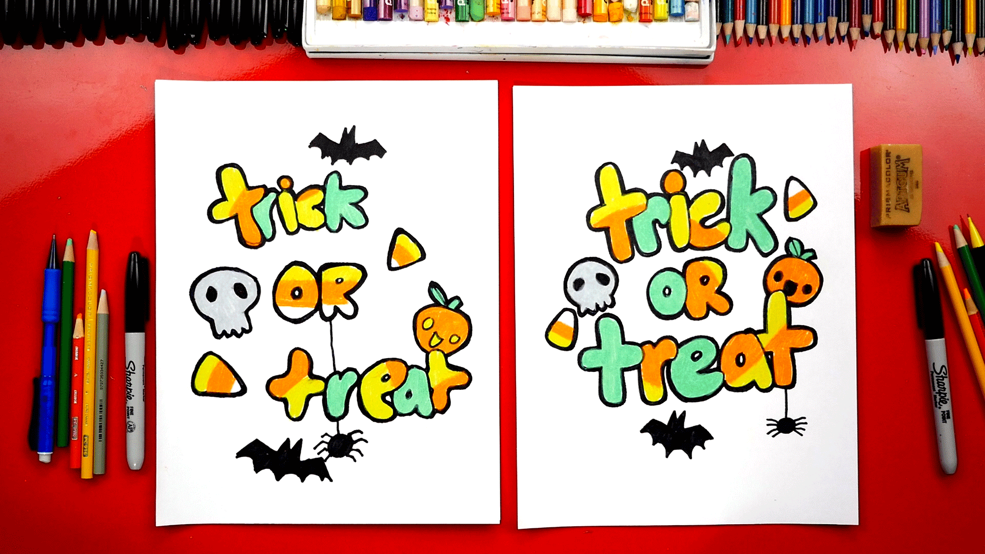 How To Draw Trick Or Treat Art For Kids Hub