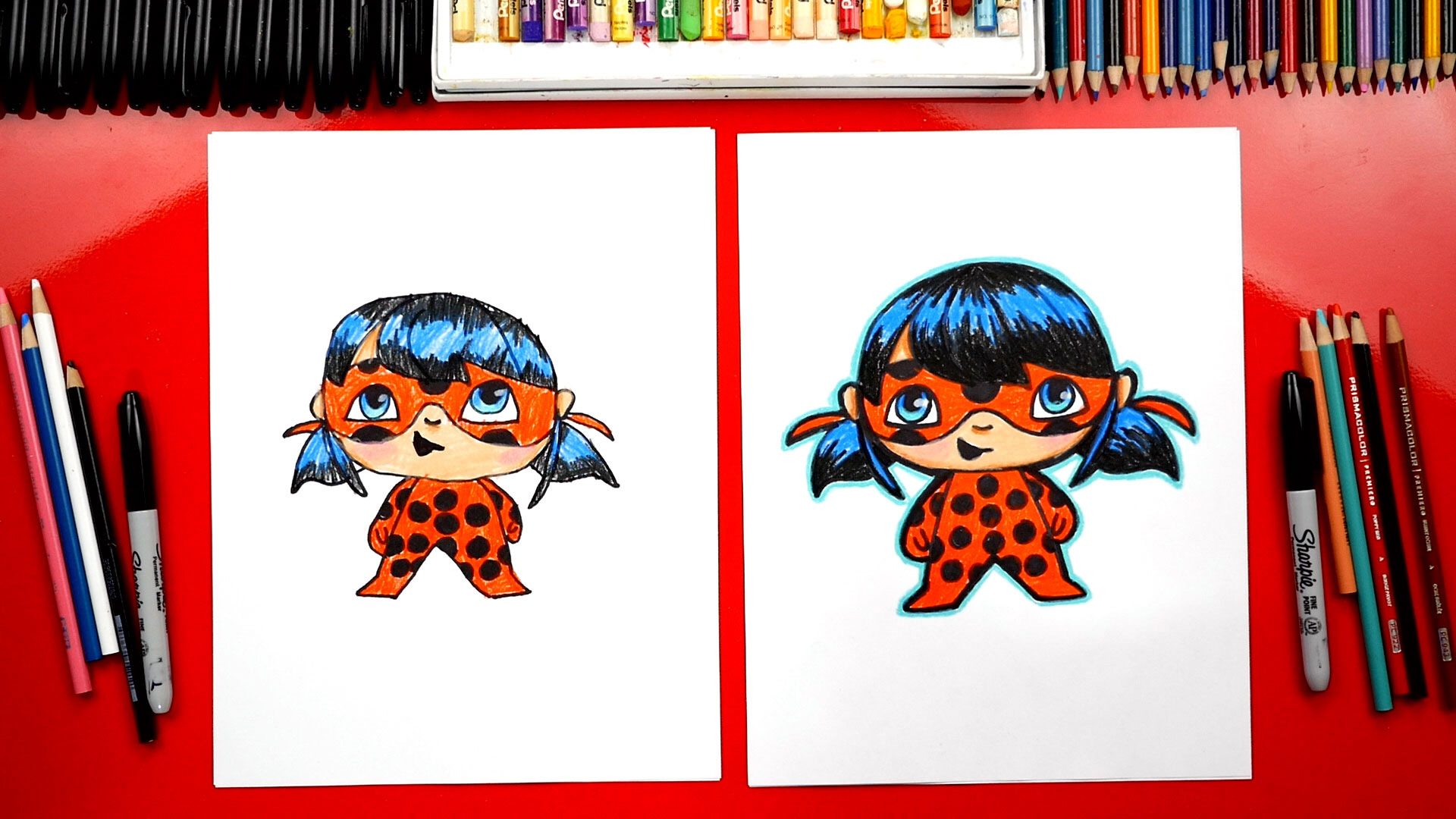 How To Draw Ladybug From Miraculous Ladybug - Art For Kids Hub