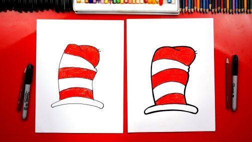 How To Draw The Dr. Seuss Hat From Cat In The Hat - Art For Kids Hub