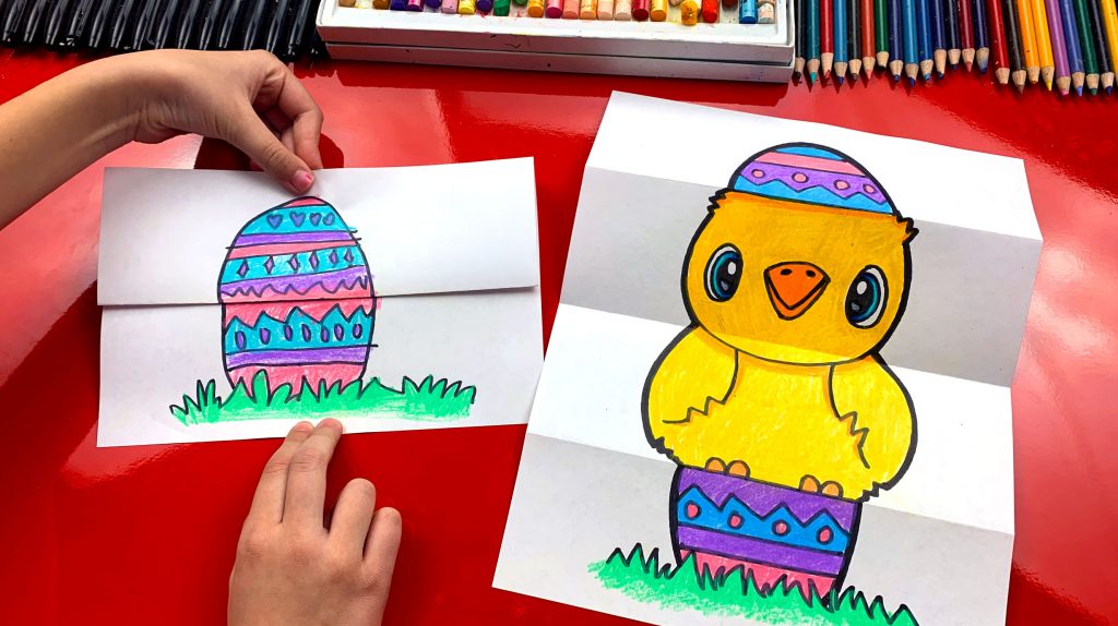 Easy How to Draw an Easter Egg Tutorial and Coloring Page