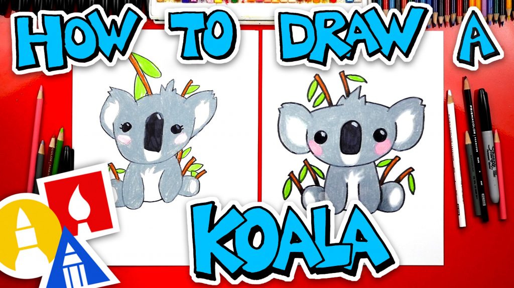 Art Hub For Kids How To Draw Pokemon 8sharessharetweet How To Draw   How To Draw A Cartoon Koala Thumbnail 1024x574 